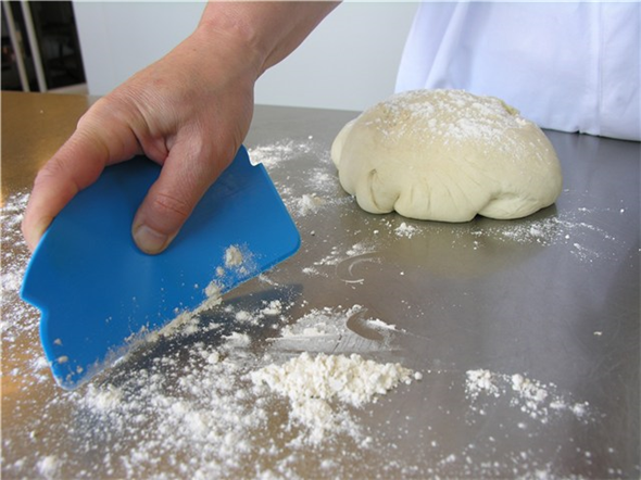 Scraper flexibil 165 mm, metal detectabil, Vikan, verde