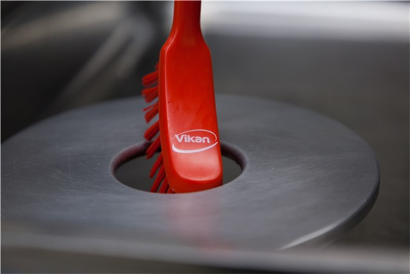 Perie pentru curatat vesela 290 mm, peri medii, Vikan, verde