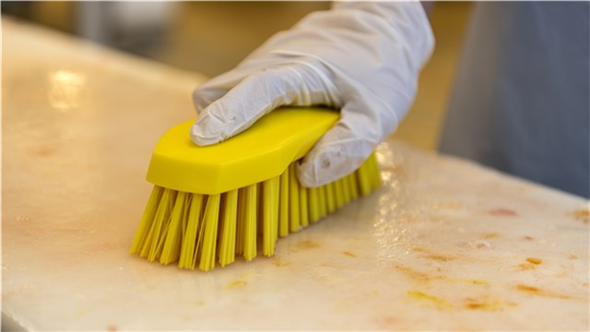 Perie de mana L, peri duri, 200 mm, Vikan, roz