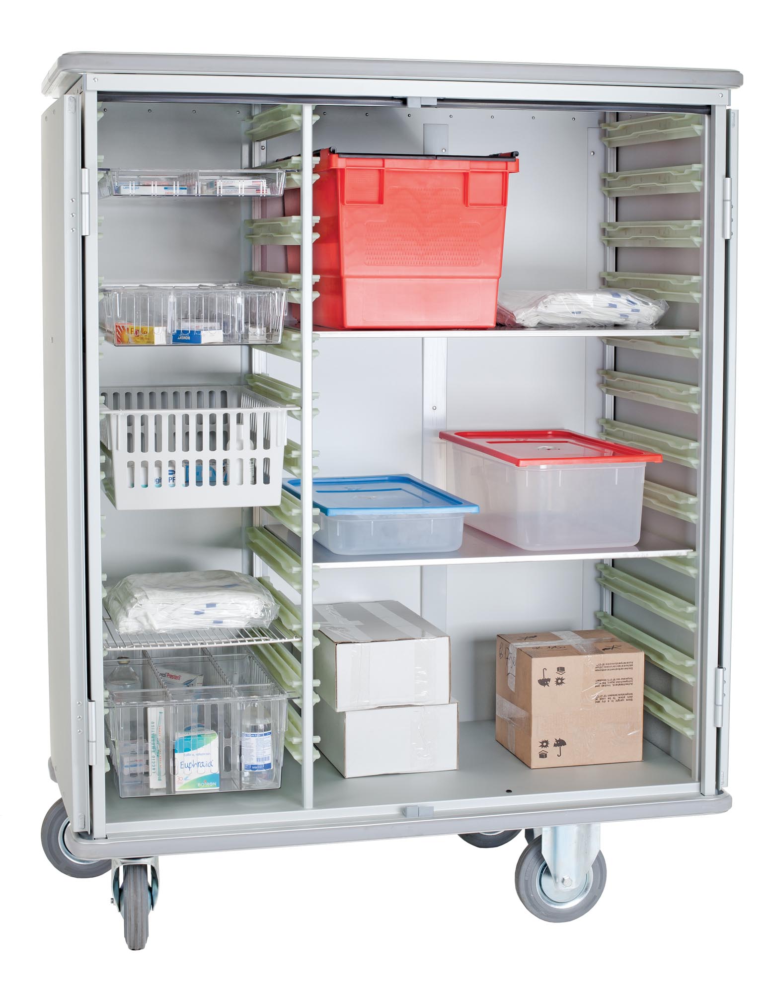 Carucior tip dulap transport materiale sanitare 3150 CR - ALVI