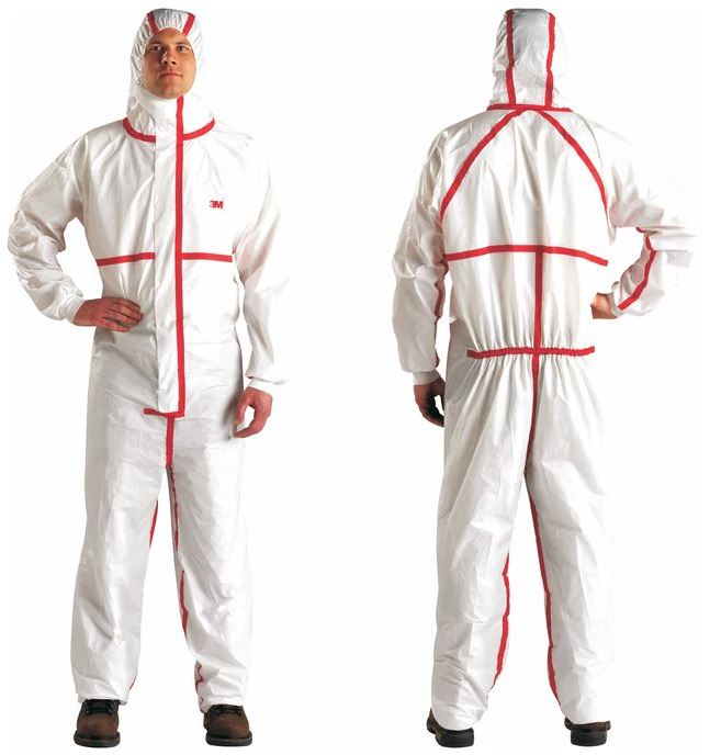 Combinezon de protectie 3M, conform EN 14126, alb - 3M