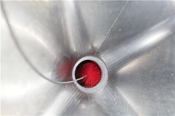 Perie tubulara cu maner flexibil Ø120 mm, peri medii, 210 mm - Vikan