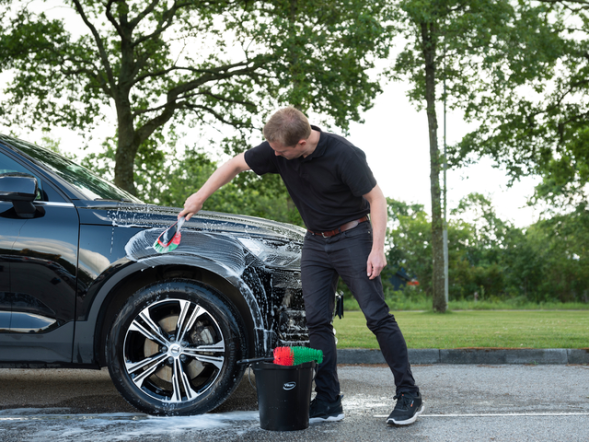 Perie jante auto Ø105 mm 425 mm, peri moi, neagra - Vikan