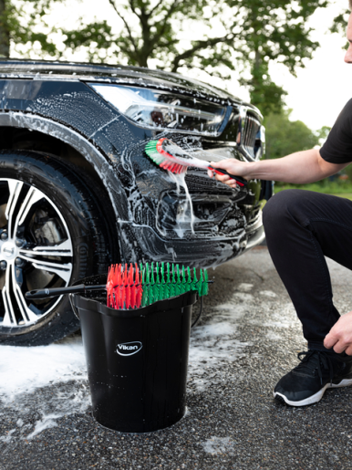 Perie jante auto Ø105 mm 425 mm, peri moi, neagra - Vikan