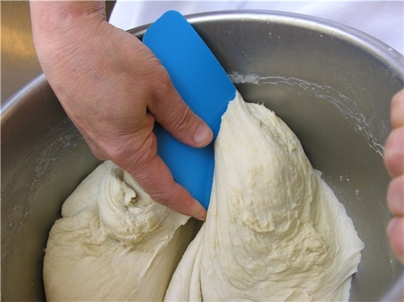 Scraper flexibil 165 mm, metal detectabil, Vikan, verde