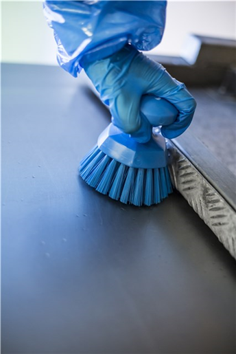 Perie rotunda de mana Ø110 mm, peri duri - Vikan