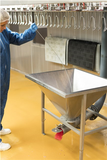 Perie tubulara cu maner flexibil Ø120 mm, peri medii, 210 mm - Vikan