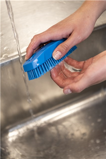 Perie de mana/unghii S 130 mm,peri duri, Vikan, roz