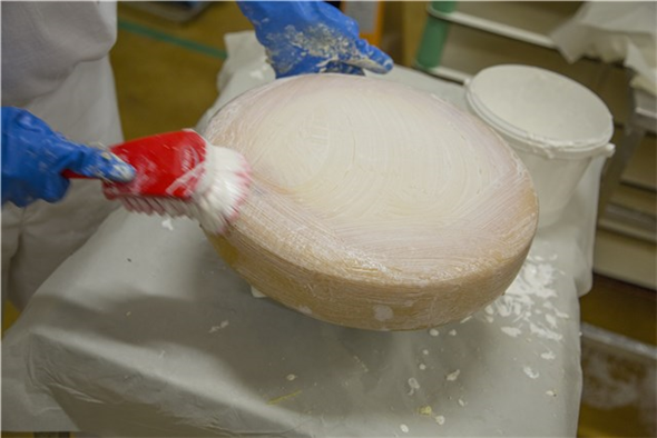 Perie cu maner scurt, peri moi/despicati, 270 mm, Vikan, verde