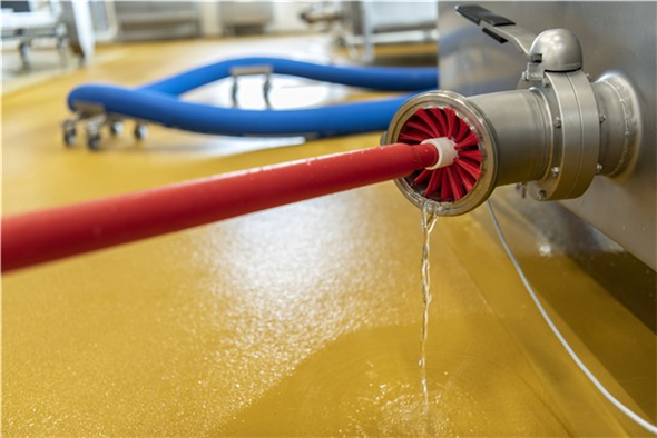 Perie curatare tevi Ø90 mm, peri medii, Vikan, verde