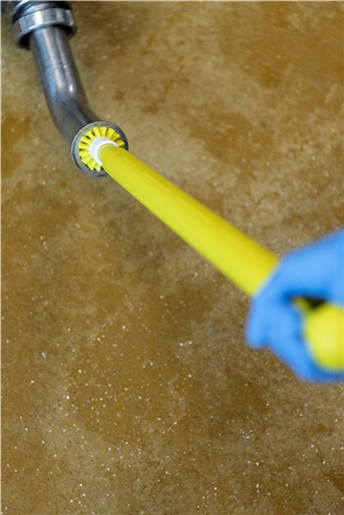 Perie curatare tevi Ø50 mm, peri duri, Vikan, verde