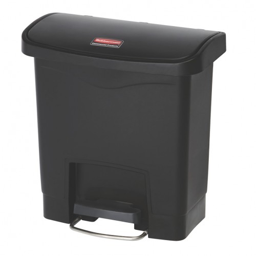 Container Slim Jim Step-On/Front Step 15 L, negru - Rubbermaid
