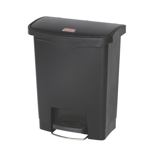 Container Slim Jim Step-On/Front Step 30 L, negru - Rubbermaid