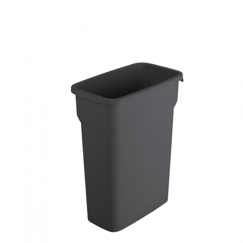 Container mediu colectare selectiva deseuri Selecto 55L, negru - Rothopro