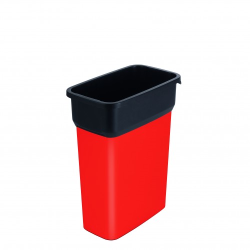 Container mediu colectare selectiva deseuri Selecto Premium 55L, rosu - Rothopro