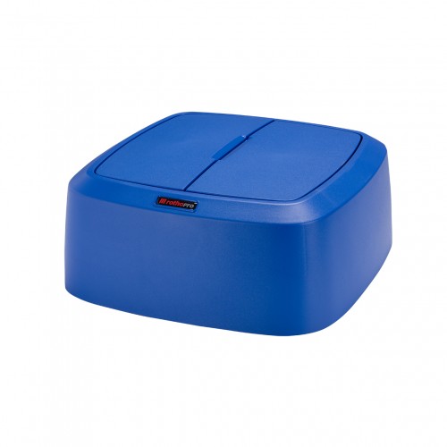 Capac patrat cu balamale pentru container Iris/Modo, albastru - Rothopro