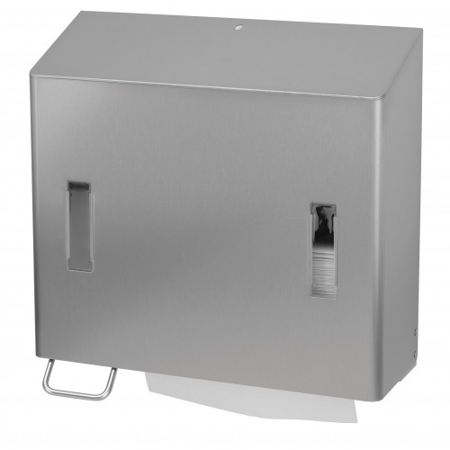 Dispenser prosoape de maini pliate / sapun lichid 1200 ml, SanTRAL CPU 2L E/S AFP, inox - OpHardt