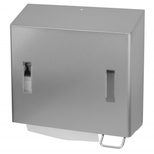 Dispenser prosoape de maini pliate / spuma 1200 ml, SanTRAL CPU 2R E/F AFP, inox - OpHardt