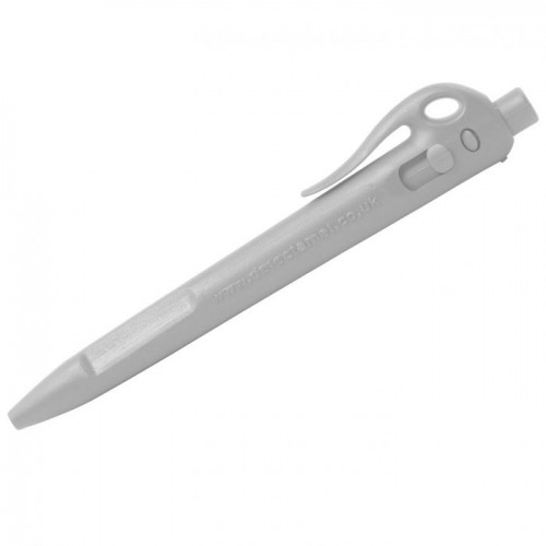 Detectable Elephant - Pix metal detectabil cu clip si prindere snur, pasta standard, alb - Detectamet