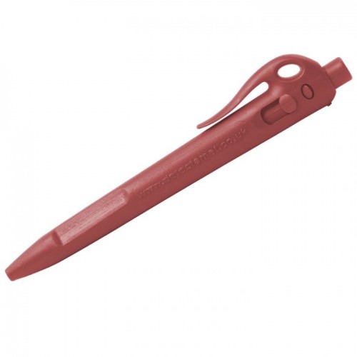 Detectable Elephant - Pix metal detectabil cu clip si prindere snur, pasta standard, rosu - Detectamet