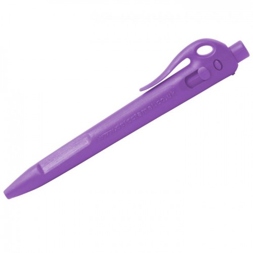 Detectable Elephant - Pix metal detectabil cu clip si prindere snur, pasta standard, violet - Detectamet
