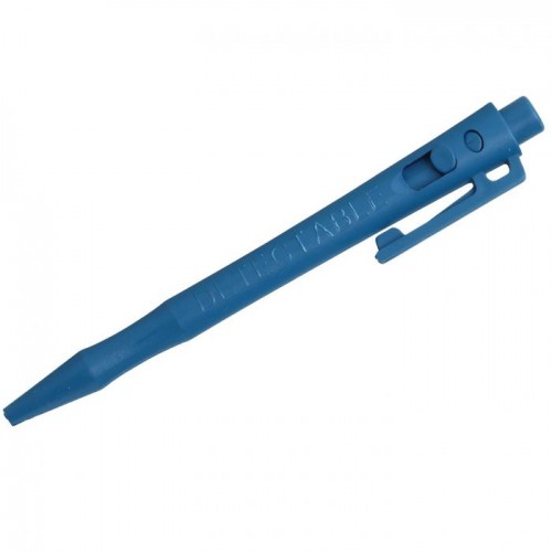 Detectable HD - Pix metal detectabil cu clip, pasta standard, albastru - Detectamet