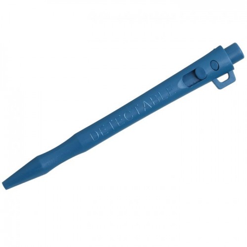 Detectable HD - Pix metal detectabil cu prindere pentru snur, pasta standard, albastru - Detectamet