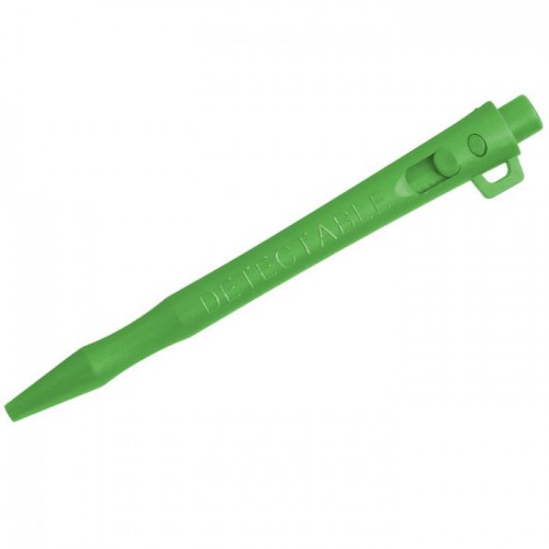 Detectable HD - Pix metal detectabil cu prindere pentru snur, pasta standard, verde - Detectamet
