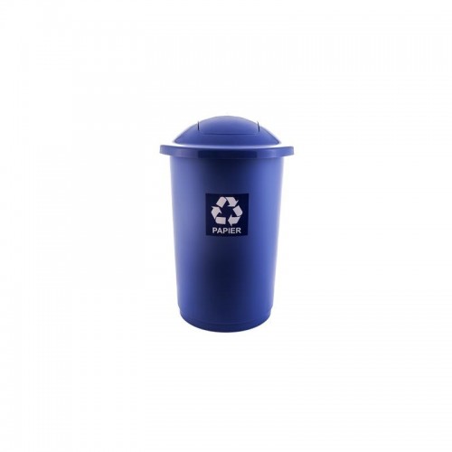 Cos de gunoi pentru colectare selectiva TopBin 50 L, albastru - Plafor
