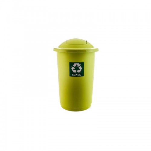 Cos de gunoi pentru colectare selectiva TopBin 50 L, verde - Plafor