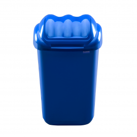 Cos de gunoi cu capac 50 L, albastru - Plafor