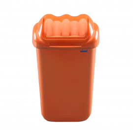 Cos de gunoi cu capac 50 L, portocaliu - Plafor