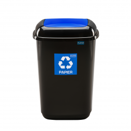 Cos de gunoi pentru colectare selectiva Quatro 45 L, albastru - Plafor
