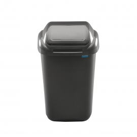 Cos de gunoi cu capac 15 L standard, negru - Plafor