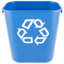 Cos gunoi reciclare deseuri rectangular 12.9 L, albastru - Rubbermaid