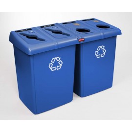 Statie reciclare deseuri Glutton 348 L, albastra - Rubbermaid