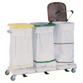 Suport sac colectare lenjerie 3840 CR, capacitate 3 saci - ALVI