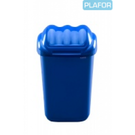 Cos de gunoi cu capac 30 L, albastru - Plafor