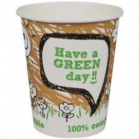 Pahare biodegradabile din carton pentru cafea Abena Gastro 9cm, Ø8cm, 24 cl - Abena