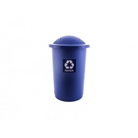 Cos de gunoi pentru colectare selectiva TopBin 50 L, albastru - Plafor