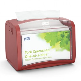 Dispenser servetele de masa Xpressnap Table Top, rosu - Tork