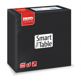 Servetele 38x38 cm 2 straturi, Smart Table, negre - Fato