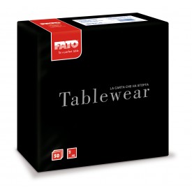 Servetele din airlaid 40x40 cm, Tablewear, negre - Fato