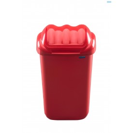 Cos de gunoi cu capac 30 L, rosu - Plafor