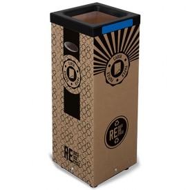 Container de Carton pentru hartie/carton100L, albastru - Marcheselli