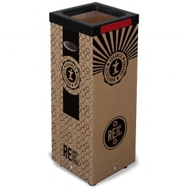 Container de Carton pentru deseuri organice 100L, rosu - Marcheselli