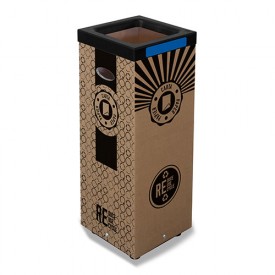 Container de Carton pentru hartie/carton 60L, albastru - Marcheselli