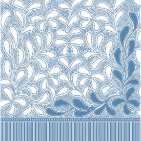 Servetele din airlaid, 40 x 40 cm, Botanic albastru - Fato
