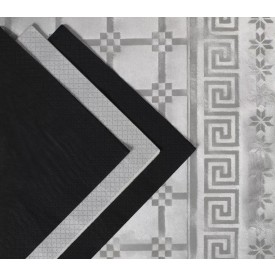 Servetele Smart Table 24x24 cm, 2 straturi, negre - Fato