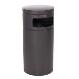 Cos de gunoi pentru exterior 75 L, negru - Carbi